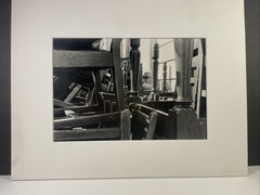 2 Black And White Art Photograph 6 1/2” X10 “Jumbled” & “Captured” Unsigned
