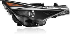 Headlight Assembly for 2021 2022 Hyundai Elantra, Halogen with LED Passenger Sid