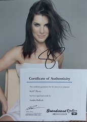 SANDRA BULLOCK Actress, 8X10 Hand Signed 8×10 Autograph COA