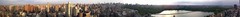 Framed, Seven-foot panorama of Manhattan NYC — Midtown to Central Park to Harlem