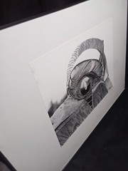 Black and white matted Original 9.5″ x 7.5″ art photo in 16″x12.25″ frame OOAK