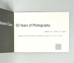 Van Deren Coke (1921-2004) Art Announcement Card – 50 Years of Photography 1997