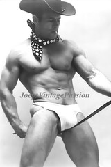 2000’s Shirtless Male Muscular Beefcake Cowboy Briefs 4″x6″ Reprint Photo G70Ub