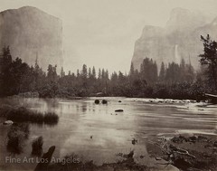 Eadweard Muybridge Photo, «El Capitan, Bridal Veil, Yosemite» 1870s