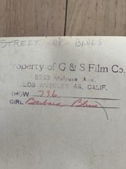 Vintage Original Street of Blues Barbara Los Angeles Burlesque History Photo