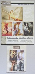 VTG~IMAGE 2000~EXOTICA: THE FANTASY ART OF LEROY ROPER~PROMO SHEET & CARD~XLNT