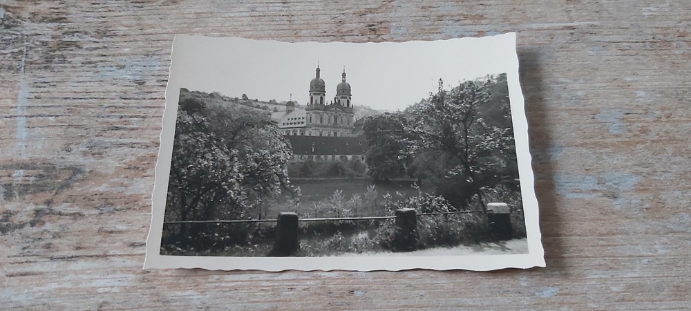 Small Old B/W AGFA LUPEX Photo Heideberg Castle 1955