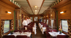Photo Art Print of the Dining Car on the Wabash Railroad’s Banner Blue ca. 1940s