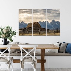 HOMEOART Country Wall Decor Farmhouse Landscape Canvas Wall Art Western Home …