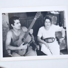 Greek Couple Fine Art Photograph Black white Photo AP signed Gallery Silver