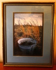 Vtg Bill Turner Art Photograph «Mama’s Washtub» 1976 Signed Framed Rural Scene