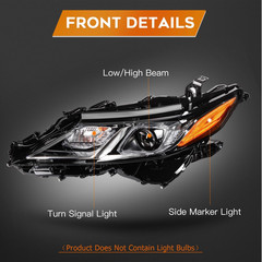 Headlight Assembly Fit for Toyota Camry 2018-2022 | Fit 2018-2022 for Toyota Cam