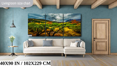 Stormy Glow: Arizona American Southwest Landscape Nature Wall Art Canvas Print