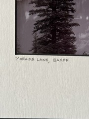 Photograph Moraine Lake, Banff Matted & Signed By Photographer
