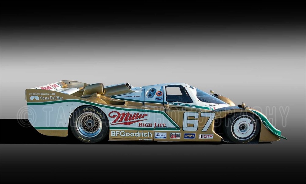 Porsche 962 Miller High Life IMSA GTP Race Car Photo CA2805