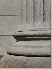 TEXTURE PILLAR LARGE ORIGINAL SIGNED ART PHOTO B&W STETTNER VTG MATTE NJ CAMERA