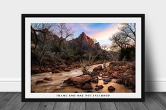 The Watchman in Zion National Park Photo Print | Utah Wall Art | Nature Decor