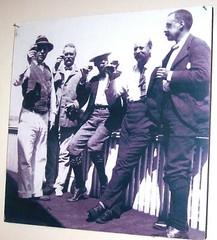Maine Historical Early photo Enlarged foam Backing Men Drinking Cheers !