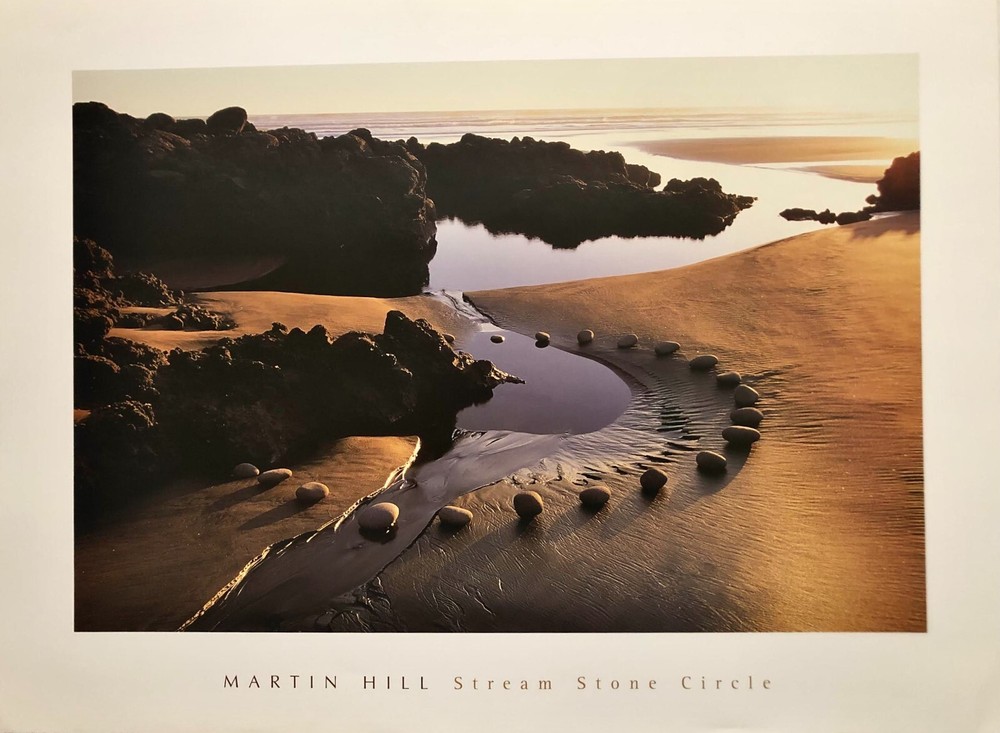 Stream Stone Circle ~ 31 1/2″x 23 5/8″ Lithographic Poster by Martin Hill