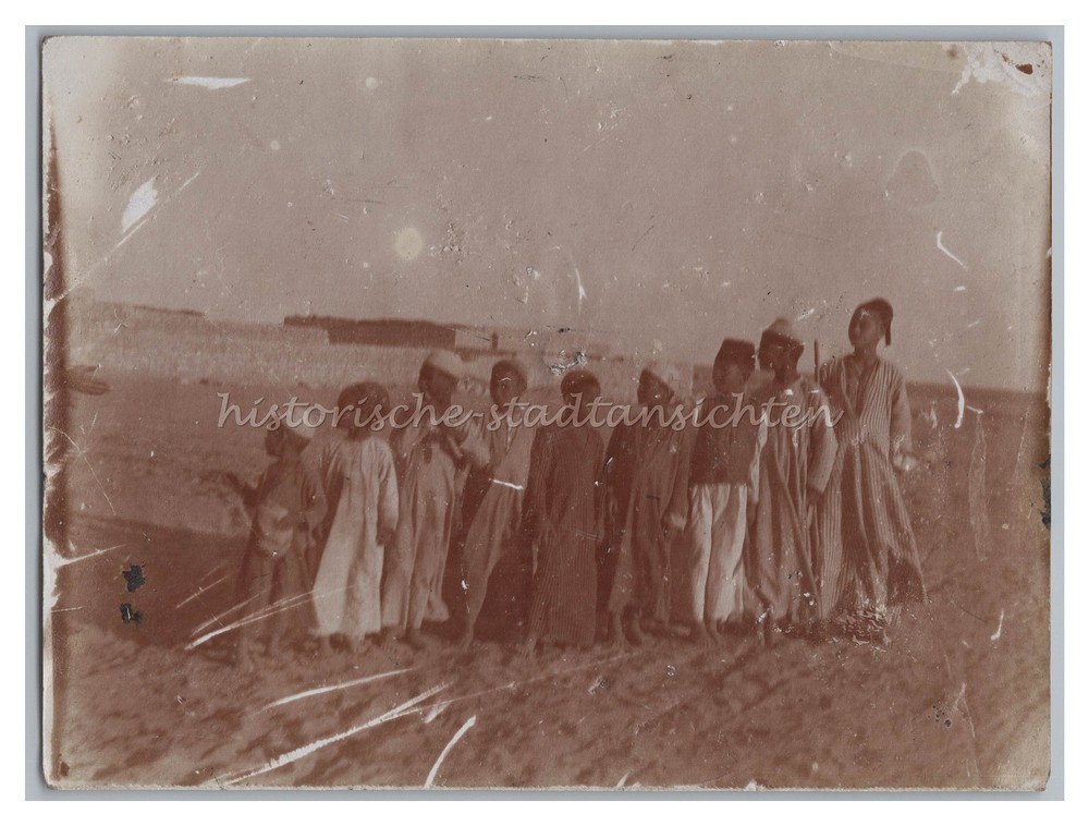 Helwan Helouan / Egypt 1902 – Children – Travel – Old Photo 1900s