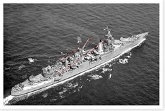 USS Indianapolis CA-35 WW II 1945 Shark Attack US Navy Silver Halide Photo