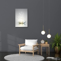 Canvas Prints Art Lotus Floral Pictures Wall Art for Zen Office Decor Meditat…
