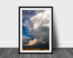 Thunderstorm cloud print Iowa country landscape wall art photo nature picture