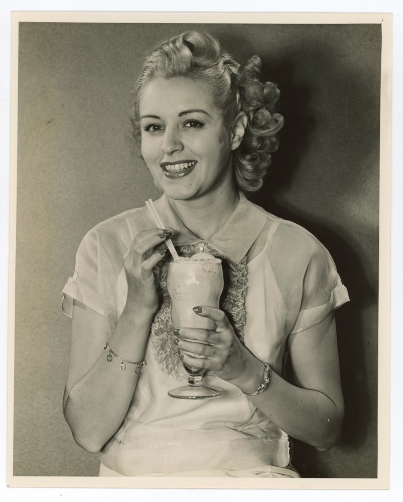 Advertising Milk Shake Paul Woolf Photo 1930s Soda Fountain Ice Cream