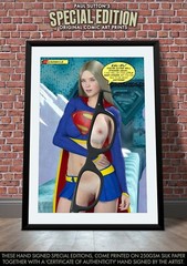 Supergirl SEXY Melissa Benoist DC Comic A3 Print Strange Superman Kara Danvers