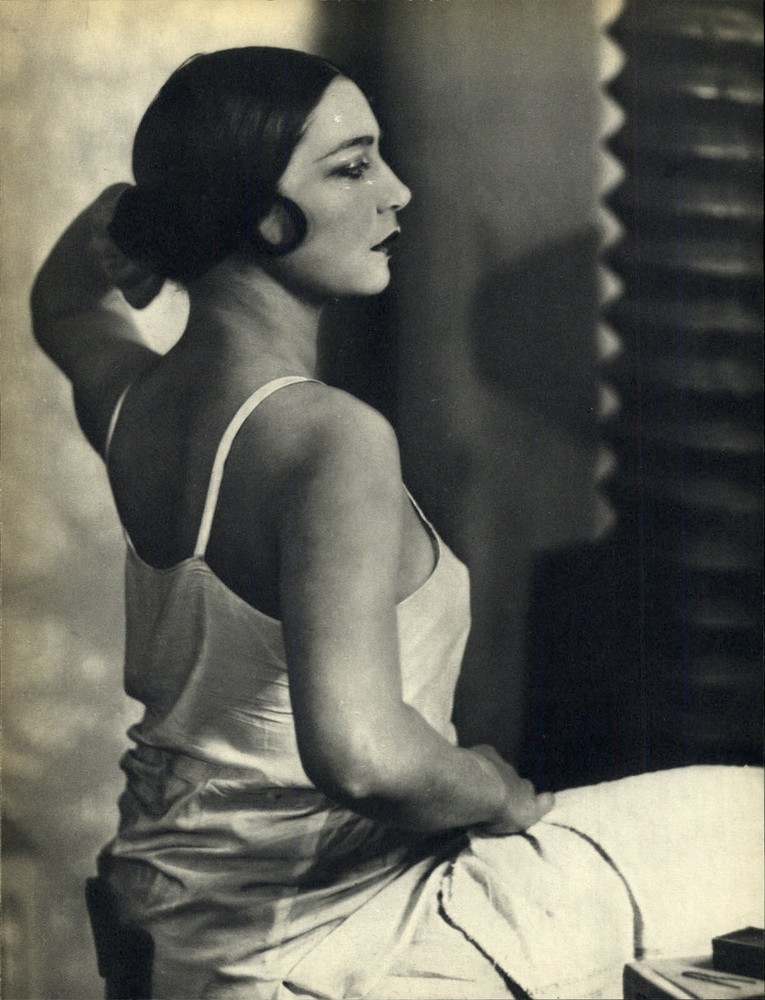 1930s 1934 Original MAN RAY Woman Fashion Portrait Night Gown Art Photo Gravure