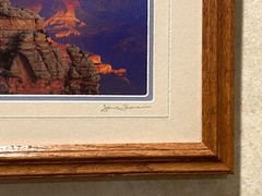 Grand Canyon orig photo framed 9.5 x 11.5 color photo signed James Thompson