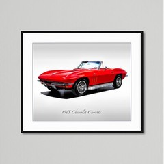 Classic Cars – 1965 Chevrolet Corvette in Rally Red – Muscle Car