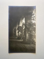 VTG Black/White Sepia Historic REAL PHOTO, Colonnade San Juan Capistrano, Calif