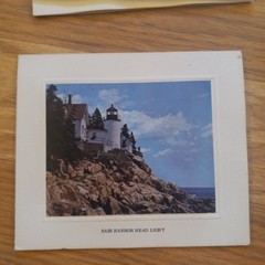 11 Vintage Bar Harbor MAINE Photograph Note Cards w/ Envelopes 6 Coastal Views