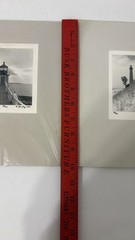 Light House Photo Set 10×8 Black And White Double Matted