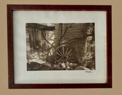 Harry Lines Studios New York NY Framed Photo B&W Adobe Mission Southwest 12×11