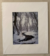 New ! Vern Clevenger »McGee Creek Winter» Signed Photo. Matted 10» x 8» COA