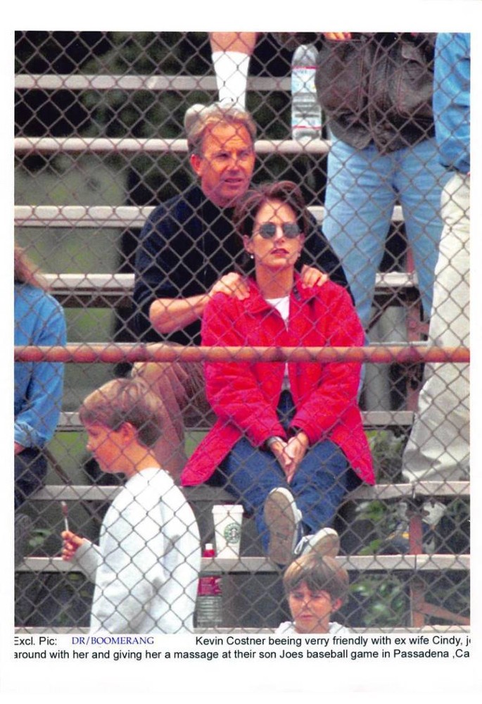 Press Photo MLE10552 Approximately 30X20 Cm Kevin Costner Ex Wife Cindy Match