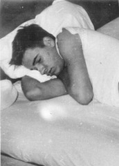 VINTAGE MALE PORTRAIT #0423-361 -SLEEPING SOLDIER 1943 – free shipping in usa