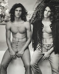 Original c. 2008 Bruce Weber Twins SIGNED Silver Gelatin Photo Men Gay Interest