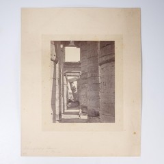 Francis Frith British Albumen Photograph Hypostyle Hall Interior Karnak Egypt