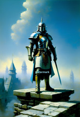 Chess Knight Digital Image wallpaper Choose 2 designs DnD Fantasy Wall Art