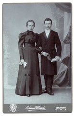 Photograph couple Schluckenau Bohemia, today Šluknov Czech Republic 1905 (143)