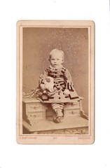 C. Kortenkamp CDV Photo Cute Little Boy Dresden 1877
