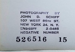Group of 6 Vintage 1950’s Art Photographs by John D. Schiff (NY 1907-1976)