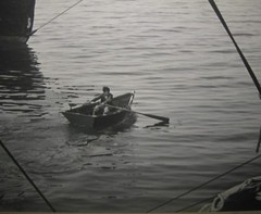 Vintage HARVEY FALK ‘The Dory’ Young Boy Rowing FLORIDA Pictorialist PHOTOGRAPH