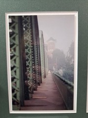 Framed Set Of 2 Images Of Owego New York Bridge In 2 Different Seasons
