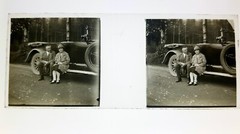 Rare Vintage Stereo Glass Plate AUTO MERCEDES BENZ c.1916 – 4x12cm