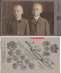 Old photographs around 1900 baby child children photo studio cardboard studio SW