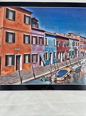 Burano Italy, venice 16X12 europe canal cityscape colorful